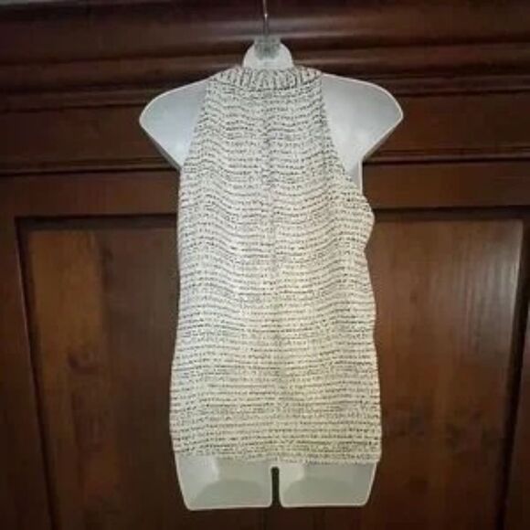 NWT Tart Carina Sleeveless Ink Stripe Pattern V-Neck Blouse Size S - Picture 3 of 9